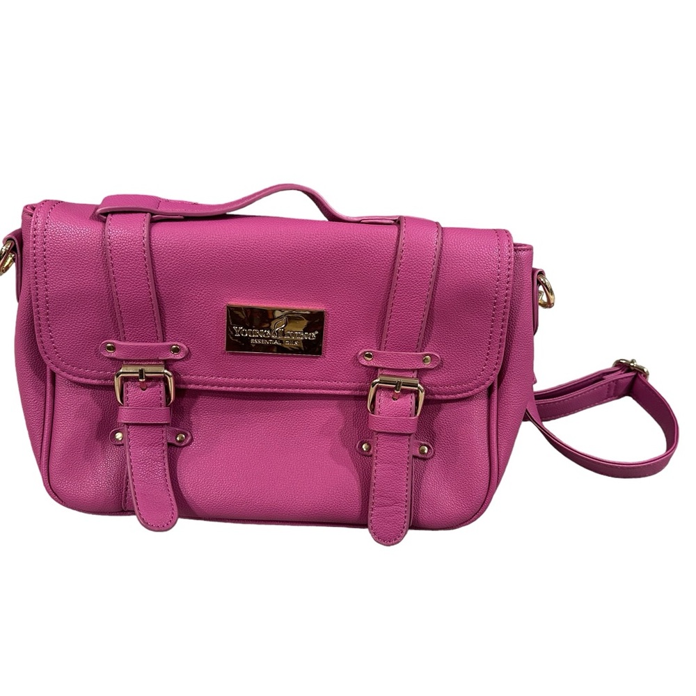 YOUNG LIVING Essential Oils Pink Aroma Carry Storage Tote Bag Purse Handbag